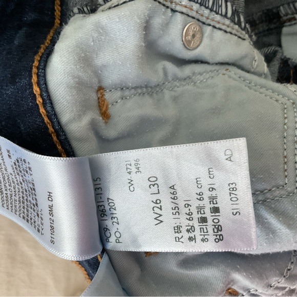 Women Levi’s Straight jeans waist 26. Stretch jeans - Picture 6 of 6